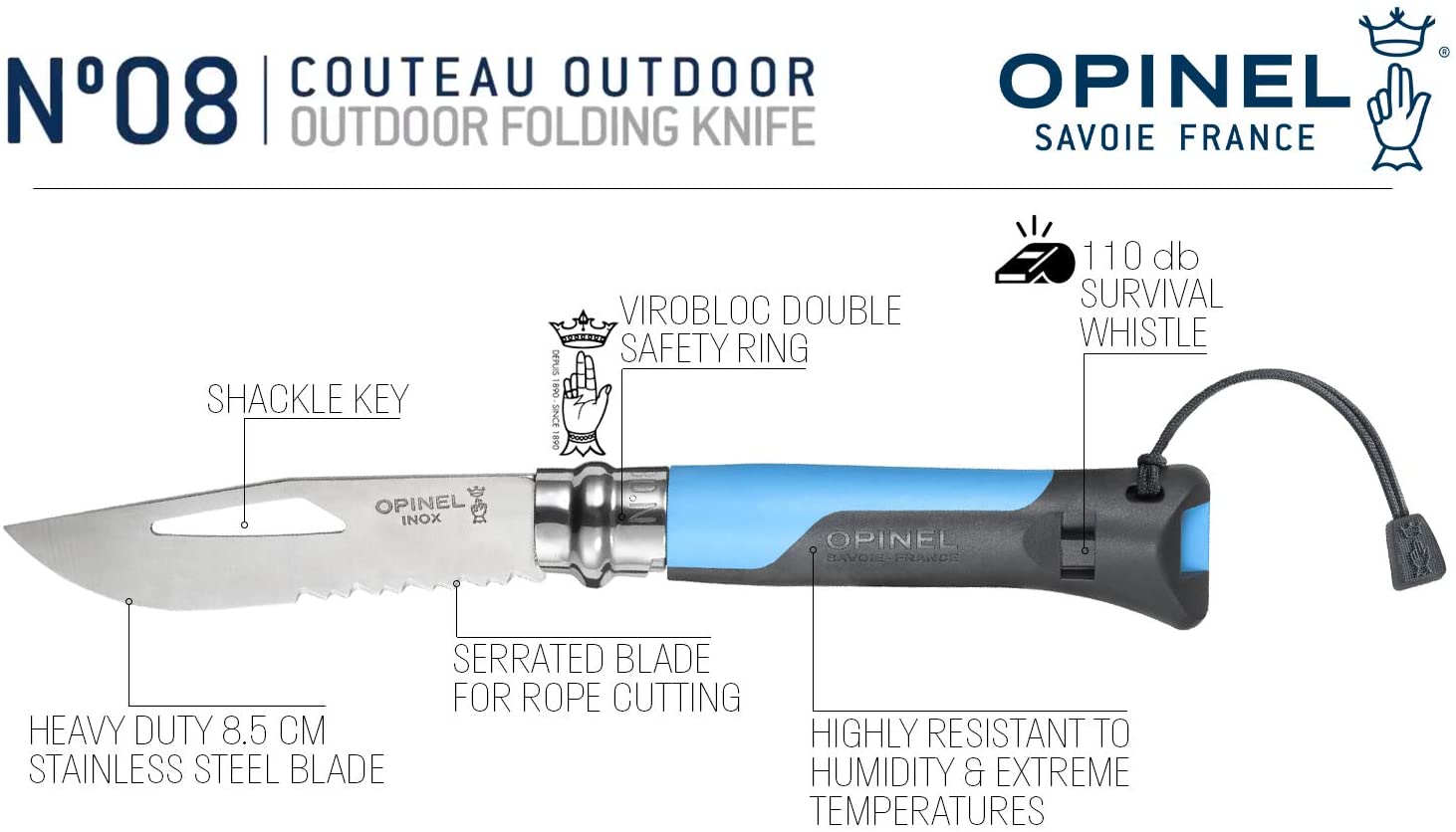 Opinel No.8 Outdoor  Goudy's French Cuisine